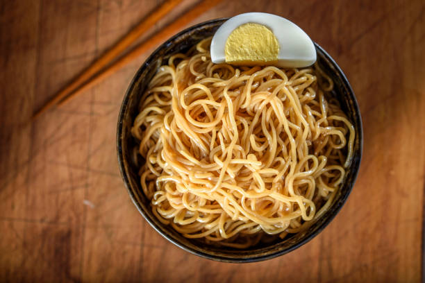 istock Asian Noodle in Soy Sauce 693475142