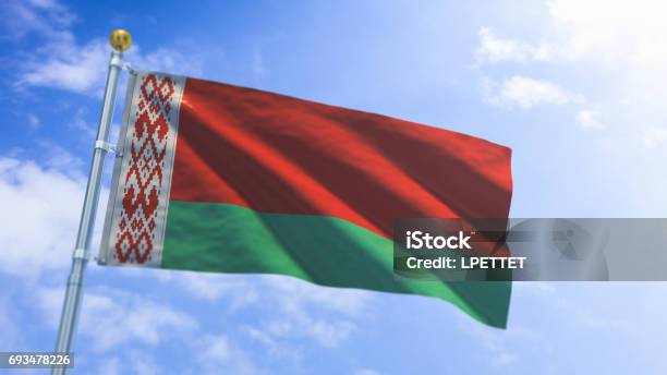 Belarus Flag Stock Photo - Download Image Now - Belarus, Blue, Bright