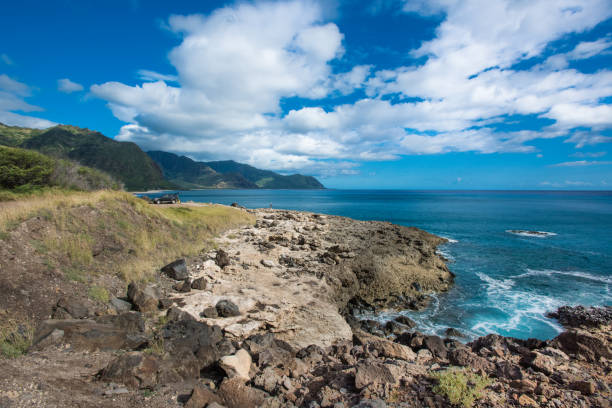 istock Fisherman on Yokohama Bay, Oahu, Hawaii 693489496