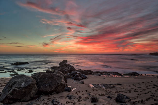 istock Sunset south beach Ericeira Portugal 3 693496150