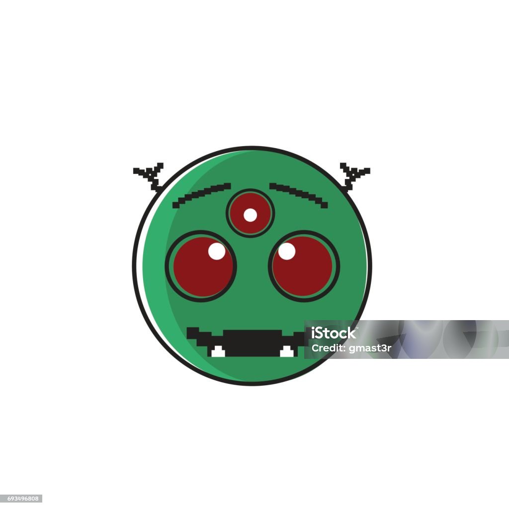 Biểu Tượng Mỉm Cười Alien Cartoon Face With Three Eyes People Emotion Icon  Hình minh họa Sẵn có - Tải xuống Hình ảnh Ngay bây giờ - iStock