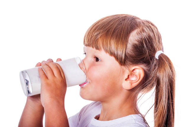 istock Girl loves milk 693501412