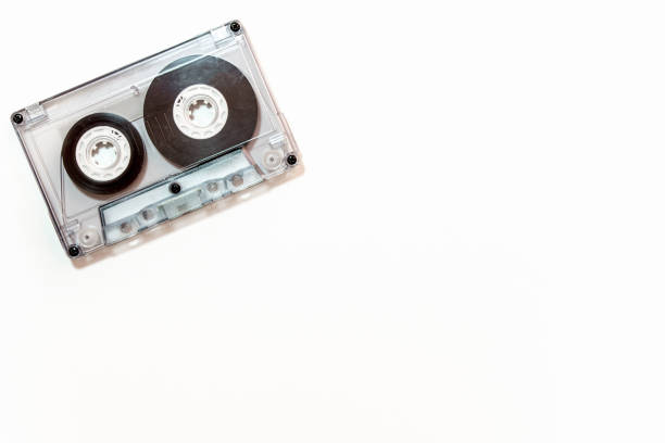 istock Audio cassette tape isolated on white background 693501478