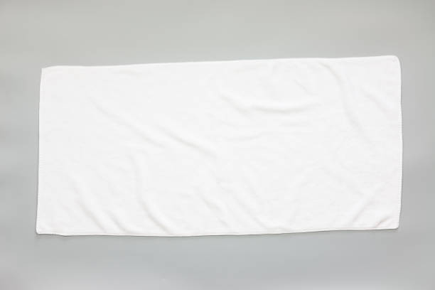 White towel stock photo