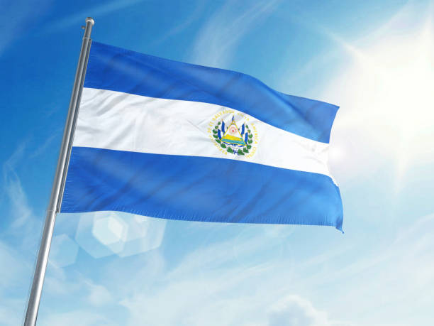 istock El Salvador Flag on a Cloud Background 693507702
