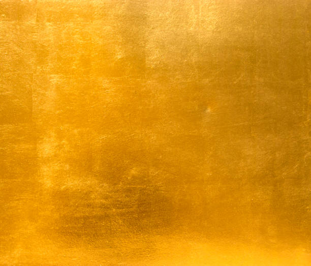 istock Golden background metal plate 693510338