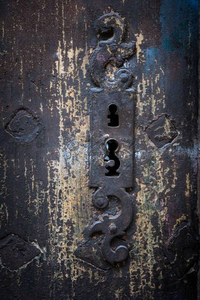 istock Antique door lock detail 693529138