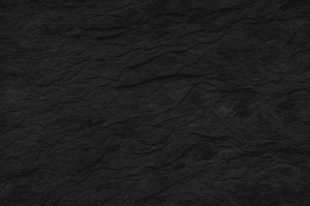 istock Black Stone background. Dark gray texture close up high quality May be used blank for design. Copy space 693529252