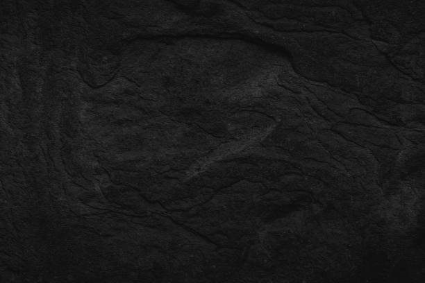 istock Black Stone background. Dark gray texture close up high quality May be used blank for design. Copy space 693529266
