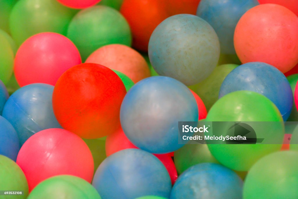 Colorful plastic balls. Child Stock Photo