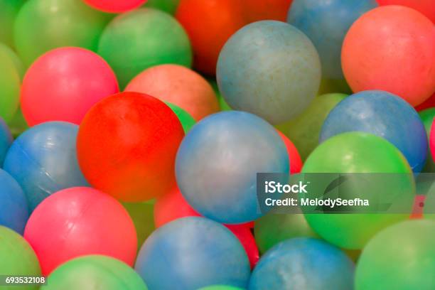 Colorful Plastic Balls Stock Photo - Download Image Now - Child, Childhood, Fun