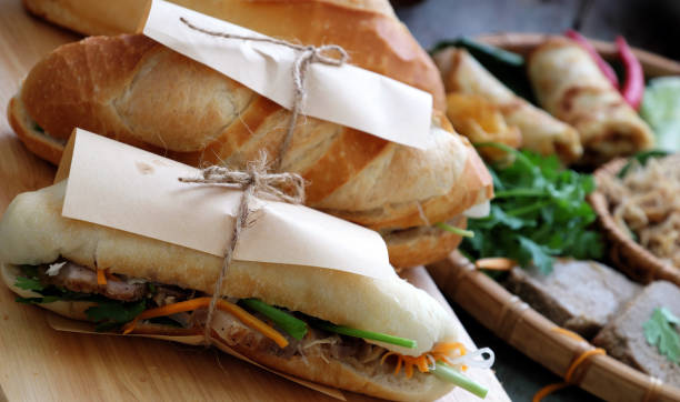 istock Vietnamese food, banh mi thit 693532158