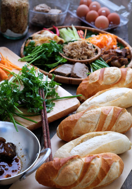 Vietnamese food, banh mi thit