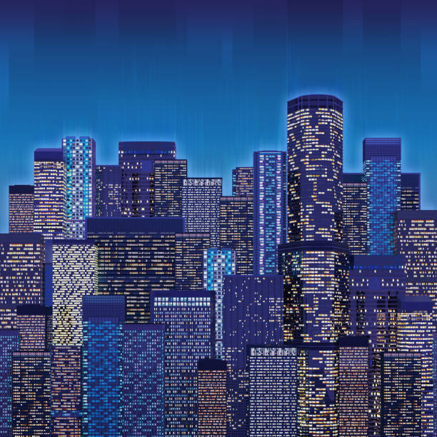 istock colored skyscrapers city at night 693544138