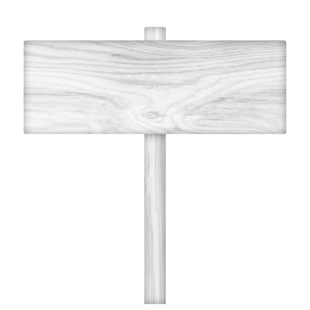 istock Wooden sign isolated on white. 693550584