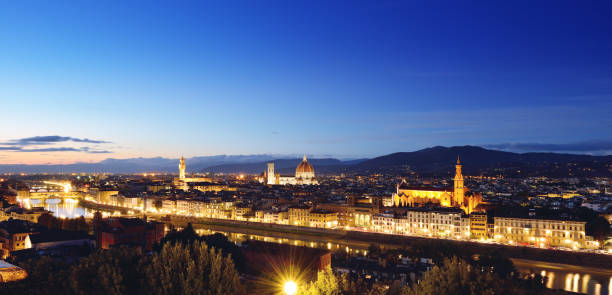 istock Florence Cityscape Panorama at Sunset 693550686