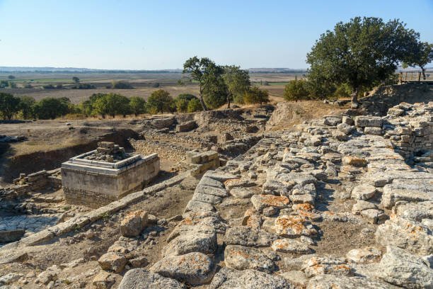 istock Sanctuary in ancient city Troy. Turkey 693554592