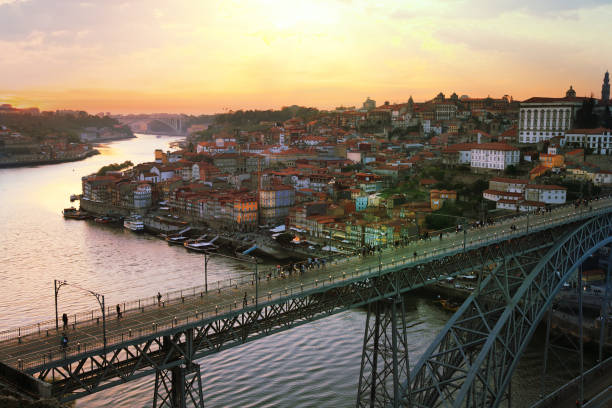 istock Porto city in the setting sun 693559658