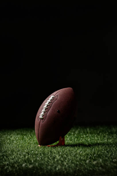 istock Football on the tee 693560788