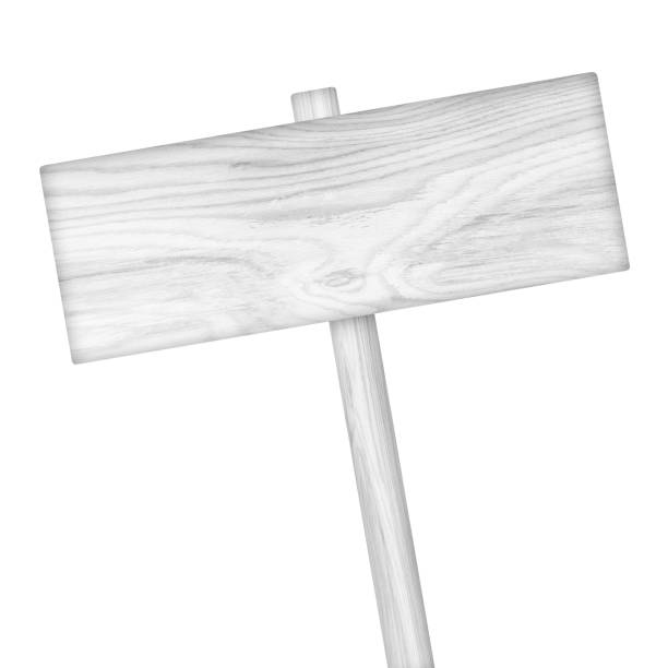 istock Wooden sign isolated on white. 693563542