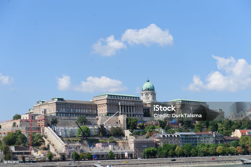 Buda Castle The Famous Buda Castle during daytime, as seen from across the Donau river. Budapest, Hungary. Budapest Stock Photo