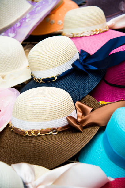 istock Display of hats for sale 693576556