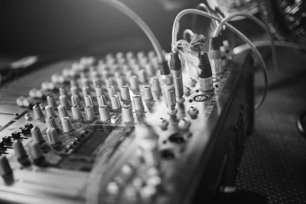 istock equipment for sound mixer control for band 693576724