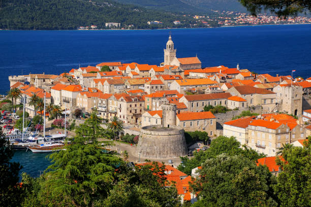 istock View of Korcula old town, Croatia 693583044