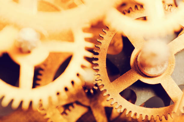 istock Grunge gear, cog wheels background. Industrial science, clockwork, technology. 693594982