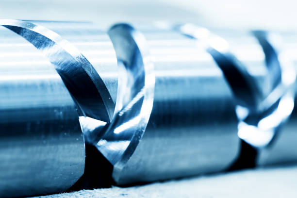 istock Heavy industrial element, screw. Industry, close-up 693599990