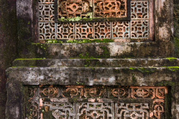 istock image of old mossy wall in day time for background usage 693623452