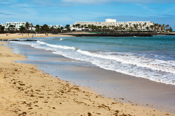 istock Costa Teguise beach, Lanzarote, Canary islands 693635772