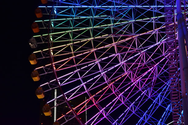 istock Night view of Ferris wheel 693636880