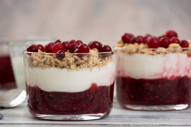 istock Muesli with jam and yogurt 693643978