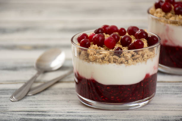 istock Muesli with jam and yogurt 693647094