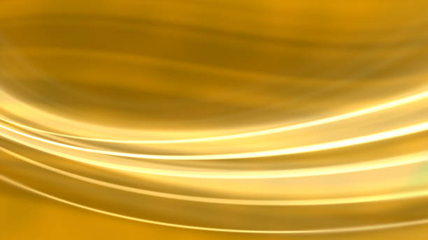 seda ouro fundo de ondas fluidas - silk pattern in a row shiny - fotografias e filmes do acervo
