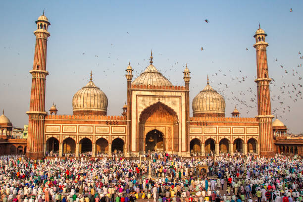 istock Eid Prayer at Jama Masjid, Old Delhi, India. 693668174