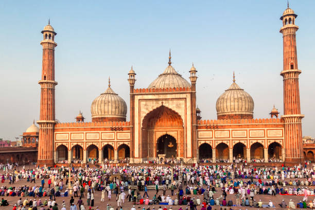 istock Eid Prayer at Jama Masjid, Old Delhi, India. 693668182