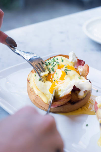 istock boozy breakfast at cosy restaurant on a crisp sleek white marble tabletop 693668696