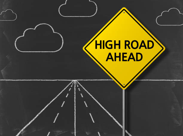 istock High Road Ahead - Business Chalkboard Background 693669810