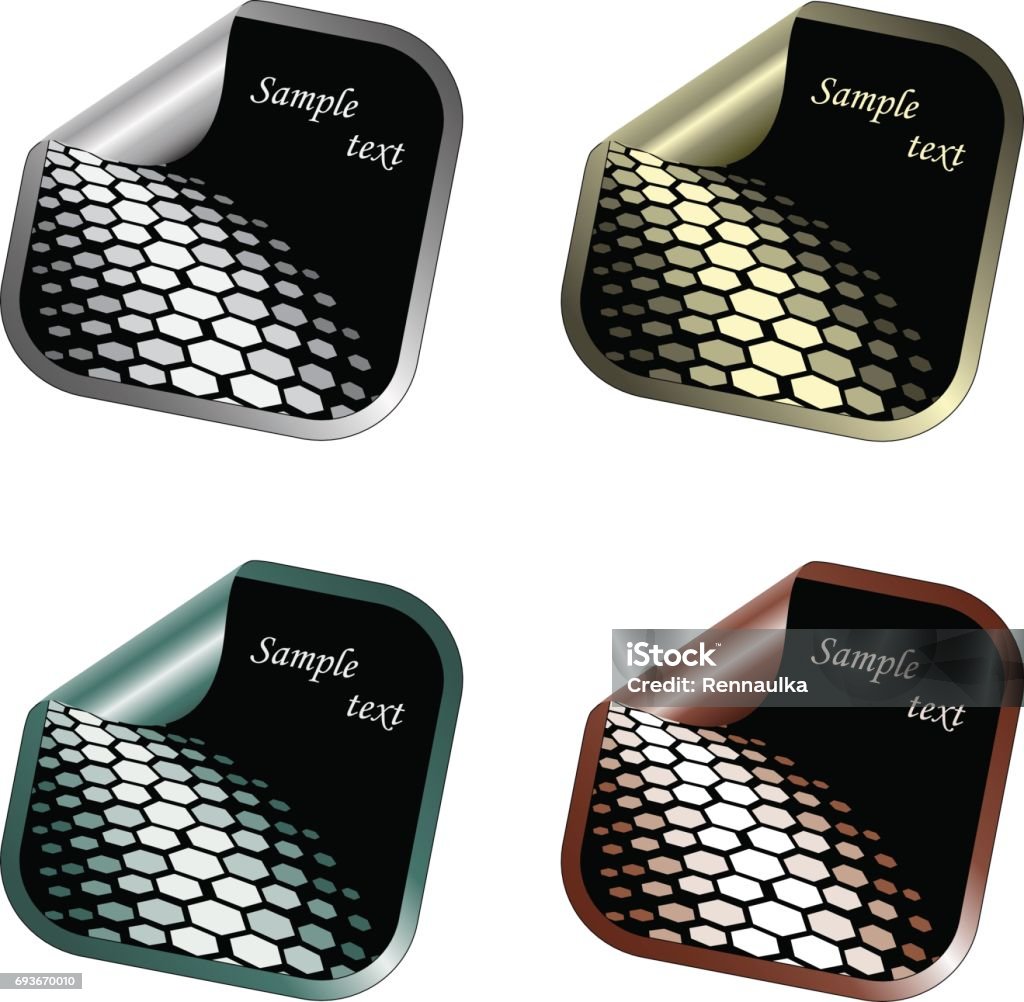 Square Sticker Vector Vector Square Stickers Stock Illustration - Download Image Now ...