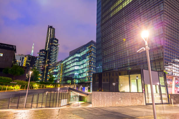 istock Business District in Milan 693682716
