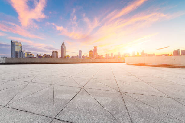 istock Shanghai cityscape and urban road 693692120