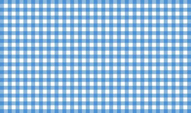 Photo of Blue and white tablecloth tablecloth background