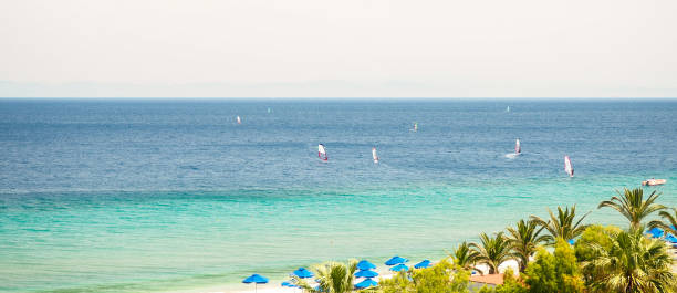 istock Sunny view on sea, Rhodes, Greece 693724642