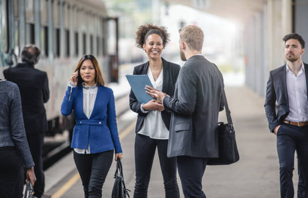 istock Business People at the Train Station 693737712