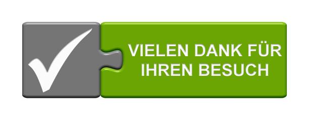 istock Puzzle Button: Thank you for your visit german 693741244
