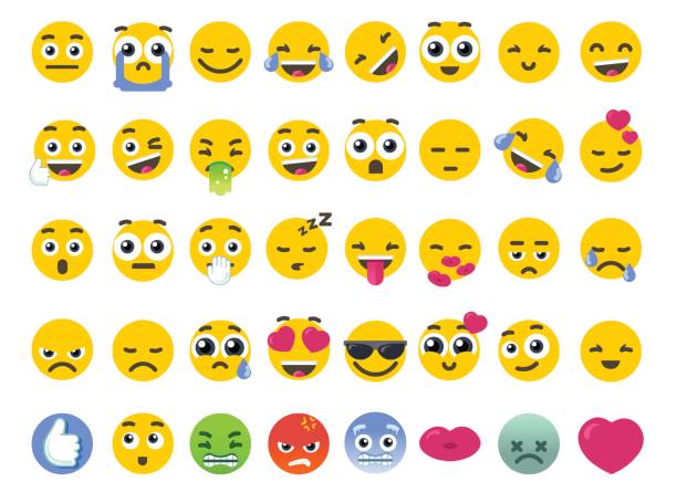 Bienes diversos Quejar Es Ilustración de Emoji Conjunto De Aislados En Blanco Vector Emoticonos  Pegatinas y más Vectores Libres de Derechos de Emoticono - iStock