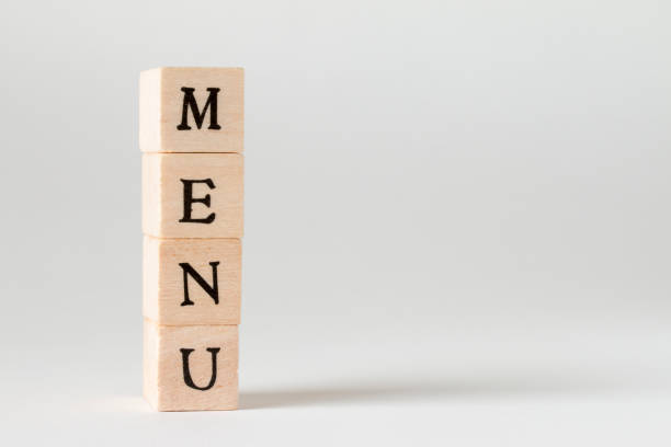 istock Wooden Building Blocks Written MENU 693748382