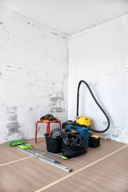 istock Room renovation. Vacuum cleaner and tools. 693749056